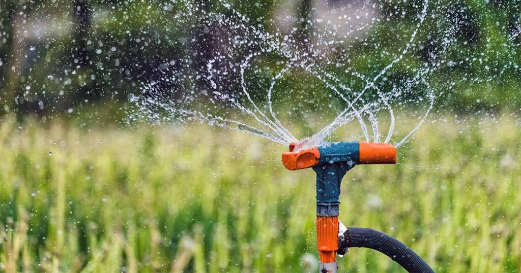 automatic irrigation hose system