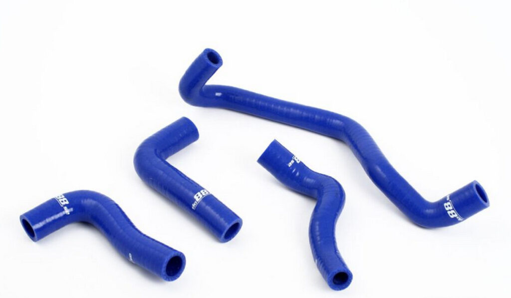 blue silicone heater hose